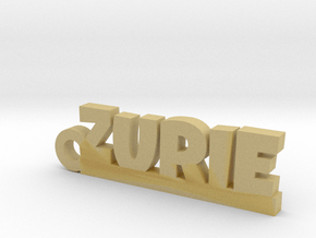 ZURIE Keychain Lucky in Tan Fine Detail Plastic