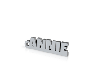 ANNIE Keychain Lucky in Clear Ultra Fine Detail Plastic