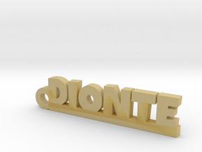 DIONTE Keychain Lucky in Tan Fine Detail Plastic