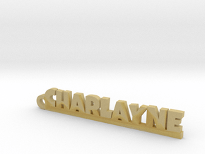 CHARLAYNE Keychain Lucky in Tan Fine Detail Plastic