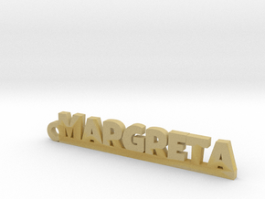 MARGRETA Keychain Lucky in Tan Fine Detail Plastic