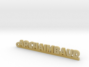 ARCHAIMBAUD Keychain Lucky in Tan Fine Detail Plastic