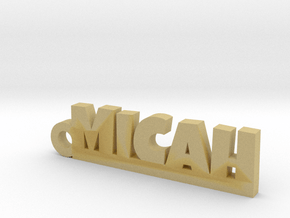 MICAH Keychain Lucky in Tan Fine Detail Plastic