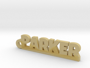 PARKER Keychain Lucky in Tan Fine Detail Plastic