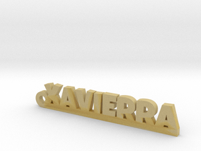 XAVIERRA Keychain Lucky in Tan Fine Detail Plastic