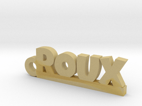 ROUX Keychain Lucky in Tan Fine Detail Plastic