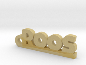 ROOS Keychain Lucky in Tan Fine Detail Plastic