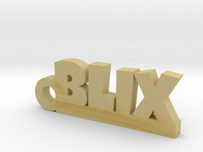 BLIX Keychain Lucky in Tan Fine Detail Plastic