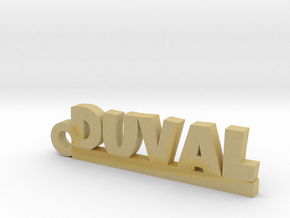 DUVAL Keychain Lucky in Tan Fine Detail Plastic