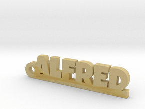 ALFRED Keychain Lucky in Tan Fine Detail Plastic