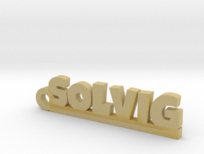 SOLVIG Keychain Lucky in Tan Fine Detail Plastic