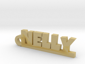 NELLY Keychain Lucky in Tan Fine Detail Plastic