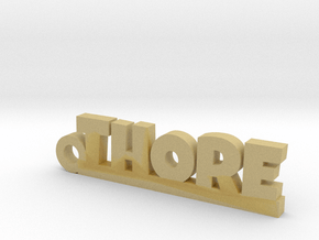 THORE Keychain Lucky in Tan Fine Detail Plastic