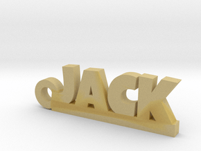 JACK Keychain Lucky in Tan Fine Detail Plastic