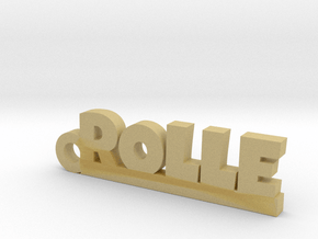ROLLE Keychain Lucky in Tan Fine Detail Plastic
