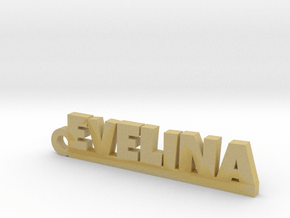 EVELINA Keychain Lucky in Tan Fine Detail Plastic