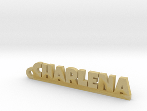 CHARLENA Keychain Lucky in Tan Fine Detail Plastic