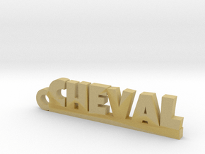 CHEVAL Keychain Lucky in Tan Fine Detail Plastic