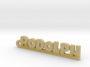 RODOLPH Keychain Lucky in Tan Fine Detail Plastic