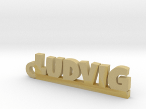 LUDVIG Keychain Lucky in Tan Fine Detail Plastic