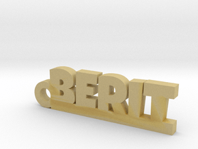 BERIT Keychain Lucky in Tan Fine Detail Plastic