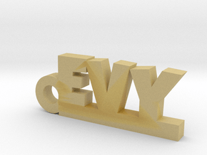 EVY Keychain Lucky in Tan Fine Detail Plastic