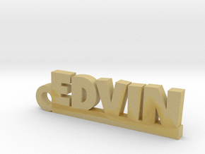 EDVIN Keychain Lucky in Tan Fine Detail Plastic