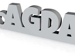 AGDA Keychain Lucky in Clear Ultra Fine Detail Plastic