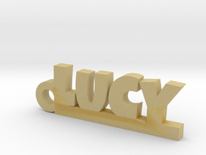 LUCY Keychain Lucky in Tan Fine Detail Plastic