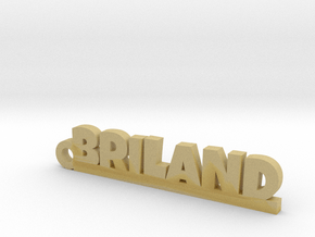BRILAND Keychain Lucky in Tan Fine Detail Plastic