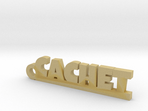 CACHET Keychain Lucky in Tan Fine Detail Plastic