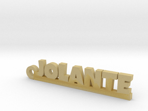 JOLANTE Keychain Lucky in Tan Fine Detail Plastic
