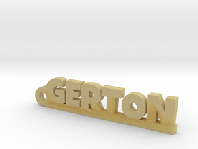 GERTON Keychain Lucky in Tan Fine Detail Plastic