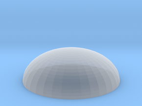 Dome Base 25mm in Clear Ultra Fine Detail Plastic