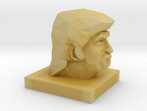 Trump Head in Tan Fine Detail Plastic
