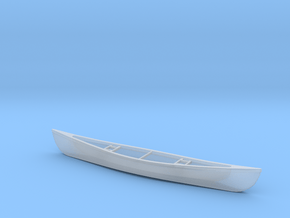 1/24 Scale 18 Ft Canoe in Clear Ultra Fine Detail Plastic