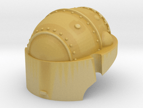 Martian Robot Castle Head for conversion in Tan Fine Detail Plastic