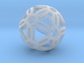 Dodecahedron sphere in Clear Ultra Fine Detail Plastic