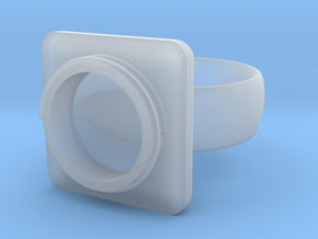 ring bottom v7 in Clear Ultra Fine Detail Plastic