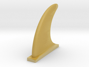 Surfboard Fin 1:24 Scale in Tan Fine Detail Plastic