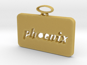 Phoenix pendant in Tan Fine Detail Plastic