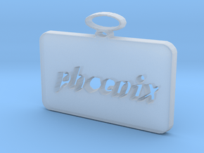 Phoenix pendant in Clear Ultra Fine Detail Plastic