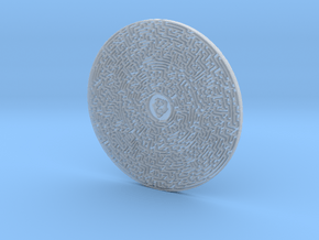 Circular Maze in Clear Ultra Fine Detail Plastic