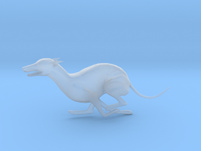 Whippet Running Statue in Clear Ultra Fine Detail Plastic