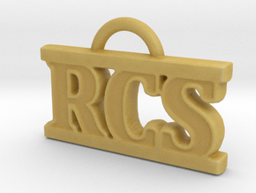 RCS Keychain in Tan Fine Detail Plastic