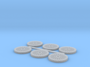 Water Manhole Covers in Clear Ultra Fine Detail Plastic