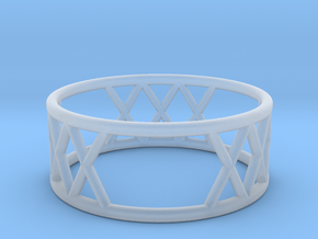 XXX Ring Size-7 in Clear Ultra Fine Detail Plastic