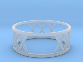 XXX Ring Size-8 in Clear Ultra Fine Detail Plastic