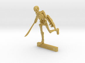 28mm Harryhausen-style SKELETON mini in Tan Fine Detail Plastic