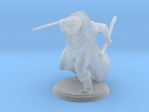 Warrior Wizard in Clear Ultra Fine Detail Plastic
